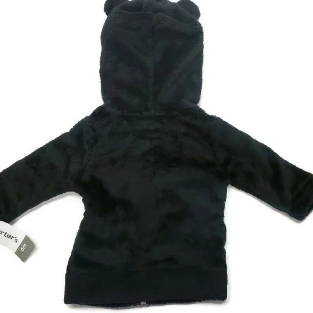 Carters Baby Unisex Hooded Sherpa Sweater Jacket Full Zip Soft Size 6 Months